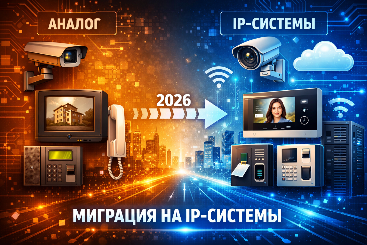 Переход с аналоговых систем на IP в 2026 году, часть вторая Переход с аналоговых систем на IP в 2026 году, часть вторая